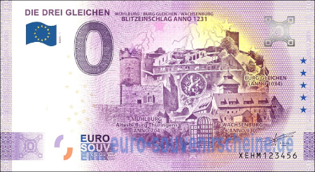 XEHM-2023-1 DIE DREI GLEICHEN MÜHLBURG / BURG GLEICHEN / WACHSENBURG