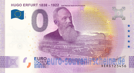 XERS-2021-2 HUGO ERFURT 1834 - 1922 ERFINDER DER RAUHFASER