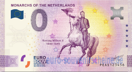PEAS-2020-4 MONARCHS OF THE NETHERLANDS KONING WILLEM II